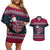 Headin For Santas Naughty Christmas Christmas Couples Matching Off Shoulder Short Dress and Hawaiian Shirt Xmas Holiday Patterns - Wonder Print Shop