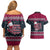 Headin For Santas Naughty Christmas Christmas Couples Matching Off Shoulder Short Dress and Hawaiian Shirt Xmas Holiday Patterns - Wonder Print Shop