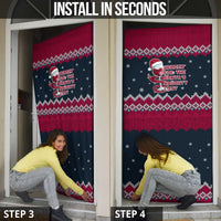 Headin For Santas Naughty Christmas Christmas Door Cover Xmas Holiday Patterns - Wonder Print Shop