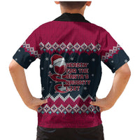 Headin For Santas Naughty Christmas Christmas Family Matching Mermaid Dress and Hawaiian Shirt Xmas Holiday Patterns - Wonder Print Shop