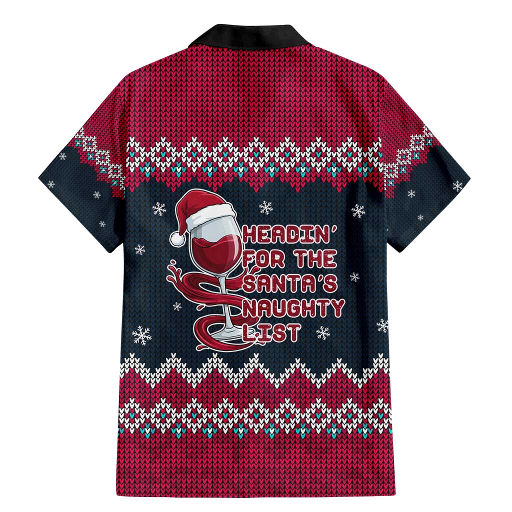 Headin For Santas Naughty Christmas Christmas Family Matching Mermaid Dress and Hawaiian Shirt Xmas Holiday Patterns - Wonder Print Shop