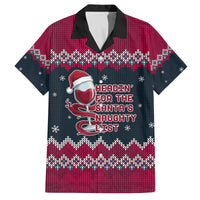Headin For Santas Naughty Christmas Christmas Family Matching Off The Shoulder Long Sleeve Dress and Hawaiian Shirt Xmas Holiday Patterns - Wonder Print Shop