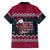 Headin For Santas Naughty Christmas Christmas Family Matching Off The Shoulder Long Sleeve Dress and Hawaiian Shirt Xmas Holiday Patterns - Wonder Print Shop