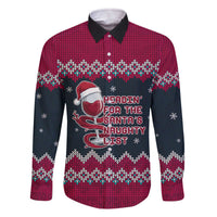 Headin For Santas Naughty Christmas Christmas Family Matching Off The Shoulder Long Sleeve Dress and Hawaiian Shirt Xmas Holiday Patterns - Wonder Print Shop
