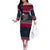 Headin For Santas Naughty Christmas Christmas Family Matching Off The Shoulder Long Sleeve Dress and Hawaiian Shirt Xmas Holiday Patterns - Wonder Print Shop