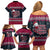 Headin For Santas Naughty Christmas Christmas Family Matching Off Shoulder Short Dress and Hawaiian Shirt Xmas Holiday Patterns - Wonder Print Shop