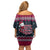 Headin For Santas Naughty Christmas Christmas Family Matching Off Shoulder Short Dress and Hawaiian Shirt Xmas Holiday Patterns - Wonder Print Shop