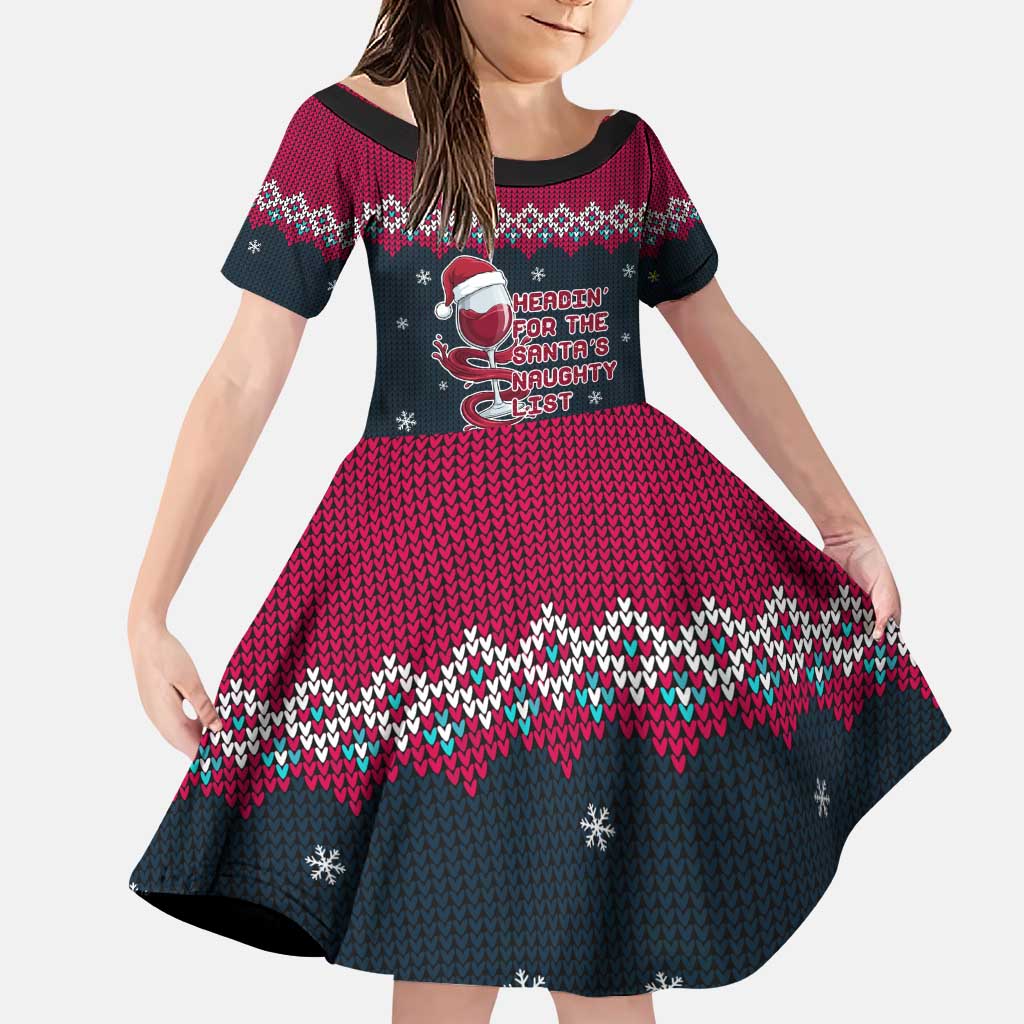 Headin For Santas Naughty Christmas Christmas Family Matching Puletasi and Hawaiian Shirt Xmas Holiday Patterns - Wonder Print Shop