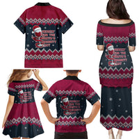 Headin For Santas Naughty Christmas Christmas Family Matching Puletasi and Hawaiian Shirt Xmas Holiday Patterns - Wonder Print Shop