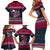 Headin For Santas Naughty Christmas Christmas Family Matching Short Sleeve Bodycon Dress and Hawaiian Shirt Xmas Holiday Patterns - Wonder Print Shop