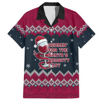 Headin For Santas Naughty Christmas Christmas Family Matching Short Sleeve Bodycon Dress and Hawaiian Shirt Xmas Holiday Patterns - Wonder Print Shop