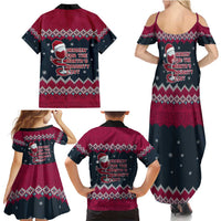 Headin For Santas Naughty Christmas Christmas Family Matching Summer Maxi Dress and Hawaiian Shirt Xmas Holiday Patterns - Wonder Print Shop