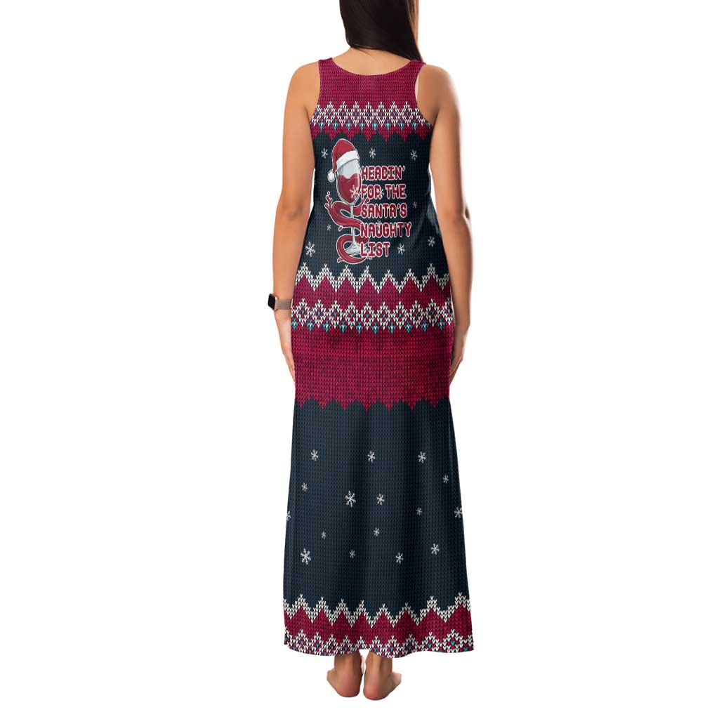 Headin For Santas Naughty Christmas Christmas Family Matching Tank Maxi Dress and Hawaiian Shirt Xmas Holiday Patterns - Wonder Print Shop