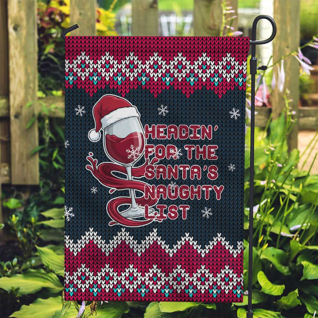 Headin For Santas Naughty Christmas Christmas Garden Flag Xmas Holiday Patterns - Wonder Print Shop