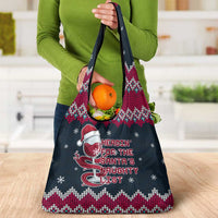 Headin For Santas Naughty Christmas Christmas Grocery Bag Xmas Holiday Patterns - Wonder Print Shop
