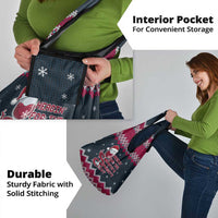 Headin For Santas Naughty Christmas Christmas Grocery Bag Xmas Holiday Patterns - Wonder Print Shop