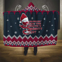 Headin For Santas Naughty Christmas Christmas Hooded Blanket Xmas Holiday Patterns - Wonder Print Shop