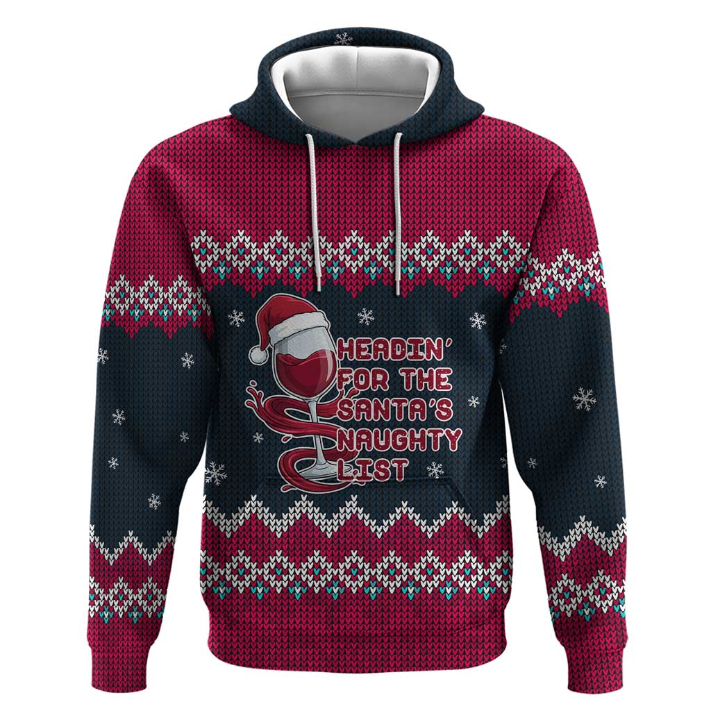 Headin For Santas Naughty Christmas Christmas Hoodie Xmas Holiday Patterns - Wonder Print Shop