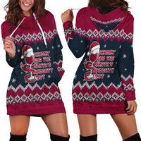 Headin For Santas Naughty Christmas Christmas Hoodie Dress Xmas Holiday Patterns - Wonder Print Shop