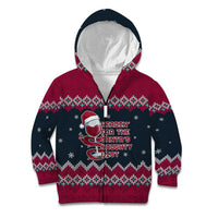 Headin For Santas Naughty Christmas Christmas Kid Hoodie Xmas Holiday Patterns - Wonder Print Shop