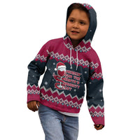 Headin For Santas Naughty Christmas Christmas Kid Hoodie Xmas Holiday Patterns - Wonder Print Shop