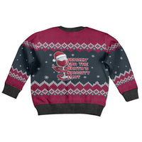 Headin For Santas Naughty Christmas Kid Ugly Christmas Sweater Xmas Holiday Patterns - Wonder Print Shop