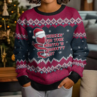 Headin For Santas Naughty Christmas Kid Ugly Christmas Sweater Xmas Holiday Patterns - Wonder Print Shop