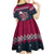 Headin For Santas Naughty Christmas Christmas Kid Short Sleeve Dress Xmas Holiday Patterns - Wonder Print Shop