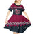 Headin For Santas Naughty Christmas Christmas Kid Short Sleeve Dress Xmas Holiday Patterns - Wonder Print Shop