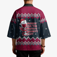 Headin For Santas Naughty Christmas Christmas Kimono Xmas Holiday Patterns - Wonder Print Shop