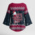 Headin For Santas Naughty Christmas Christmas Kimono Sleeve Blouse Xmas Holiday Patterns - Wonder Print Shop