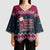Headin For Santas Naughty Christmas Christmas Kimono Sleeve Blouse Xmas Holiday Patterns - Wonder Print Shop