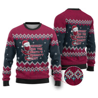 Headin For Santas Naughty Christmas Ugly Christmas Sweater Xmas Holiday Patterns - Wonder Print Shop