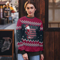 Headin For Santas Naughty Christmas Ugly Christmas Sweater Xmas Holiday Patterns - Wonder Print Shop