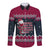 Headin For Santas Naughty Christmas Christmas Long Sleeve Button Shirt Xmas Holiday Patterns - Wonder Print Shop