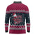 Headin For Santas Naughty Christmas Christmas Long Sleeve Polo Shirt Xmas Holiday Patterns - Wonder Print Shop