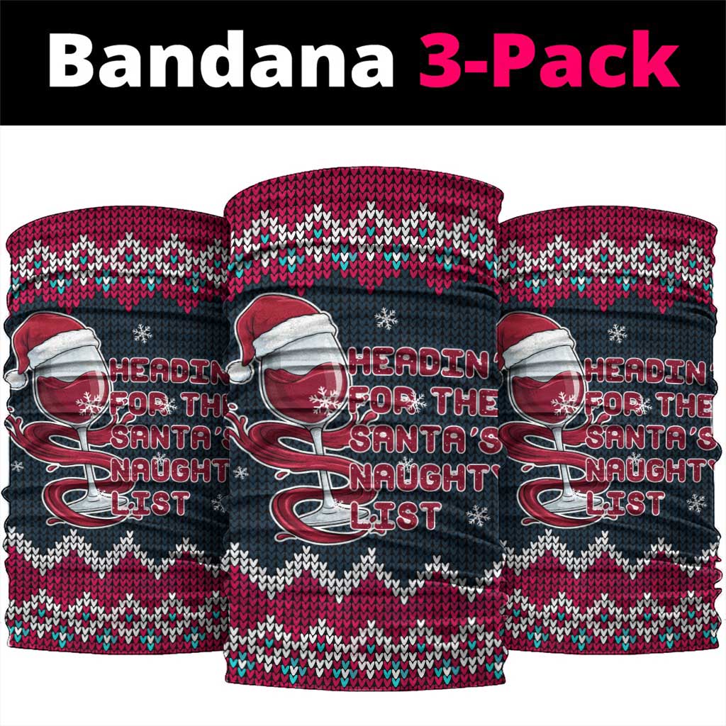 Headin For Santas Naughty Christmas Christmas Neck Gaiter Xmas Holiday Patterns - Wonder Print Shop