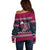 Headin For Santas Naughty Christmas Christmas Off Shoulder Sweater Xmas Holiday Patterns - Wonder Print Shop