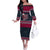 Headin For Santas Naughty Christmas Christmas Off The Shoulder Long Sleeve Dress Xmas Holiday Patterns - Wonder Print Shop