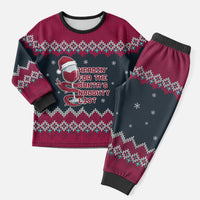 Headin For Santas Naughty Christmas Christmas Pajama Set Xmas Holiday Patterns - Wonder Print Shop