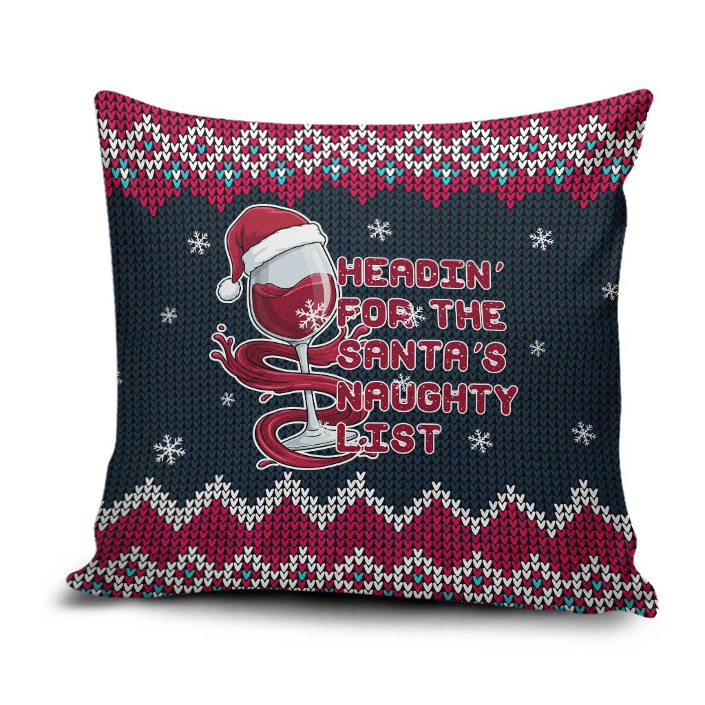 Headin For Santas Naughty Christmas Christmas Pillow Cover Xmas Holiday Patterns - Wonder Print Shop