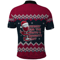 Headin For Santas Naughty Christmas Christmas Polo Shirt Xmas Holiday Patterns - Wonder Print Shop