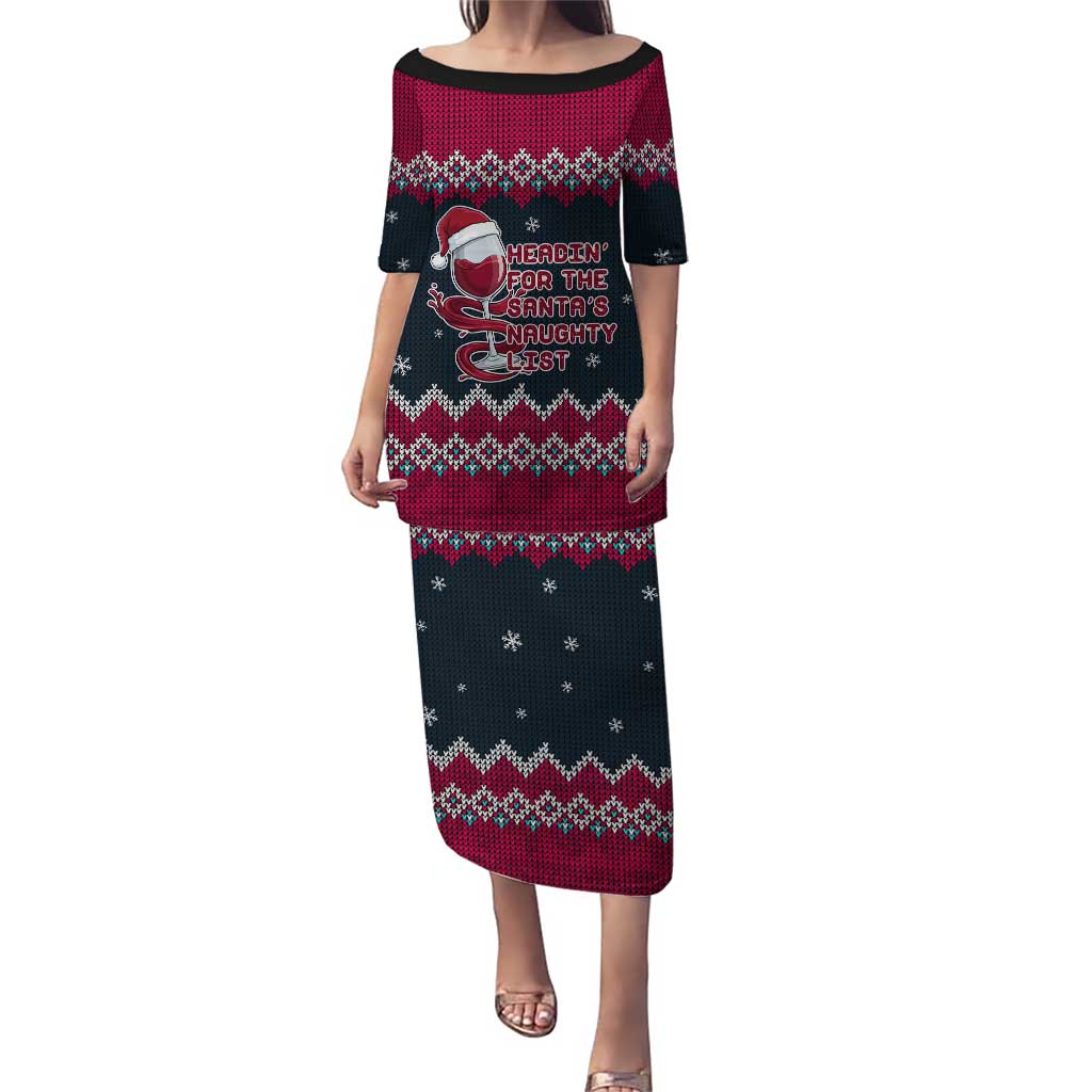 Headin For Santas Naughty Christmas Christmas Puletasi Xmas Holiday Patterns - Wonder Print Shop