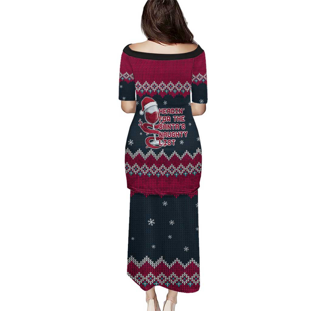 Headin For Santas Naughty Christmas Christmas Puletasi Xmas Holiday Patterns - Wonder Print Shop