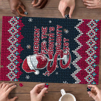 Headin For Santas Naughty Christmas Christmas Puzzle Xmas Holiday Patterns - Wonder Print Shop
