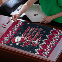 Headin For Santas Naughty Christmas Christmas Puzzle Xmas Holiday Patterns - Wonder Print Shop