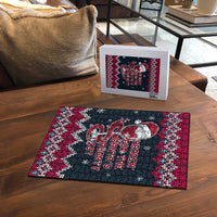 Headin For Santas Naughty Christmas Christmas Puzzle Xmas Holiday Patterns - Wonder Print Shop