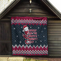 Headin For Santas Naughty Christmas Christmas Quilt Xmas Holiday Patterns - Wonder Print Shop