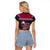 Headin For Santas Naughty Christmas Christmas Raglan Cropped T Shirt Xmas Holiday Patterns - Wonder Print Shop