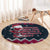 Headin For Santas Naughty Christmas Christmas Round Carpet Xmas Holiday Patterns - Wonder Print Shop